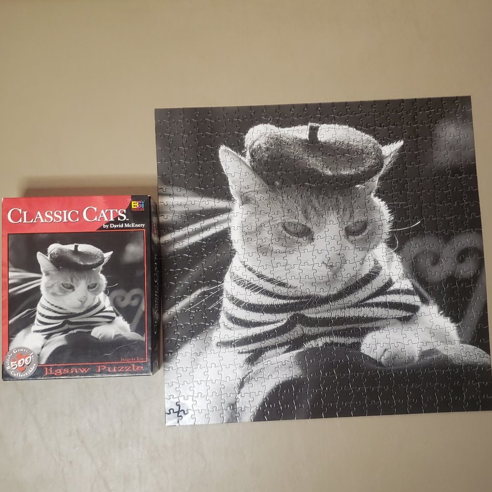 Classic Cats "Jacques Kati" 529 piece Puzzle COMPLETE!